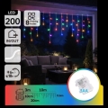 Aigostar - Catena luminosa LED natalizia da esterno 200 LED/8 funzioni 3xAA 13x0,6 m IP44 multicolore