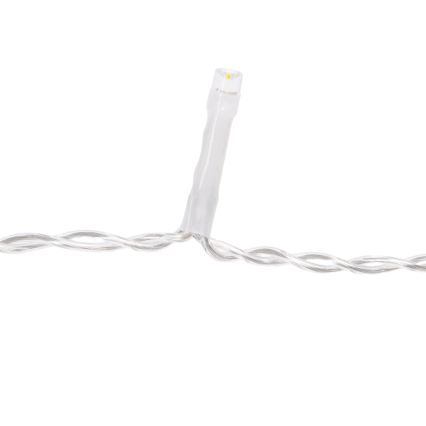 Aigostar - Catena luminosa LED natalizia da esterno 200 LED/8 funzioni 3xAA 13x0,6 m IP44 multicolore