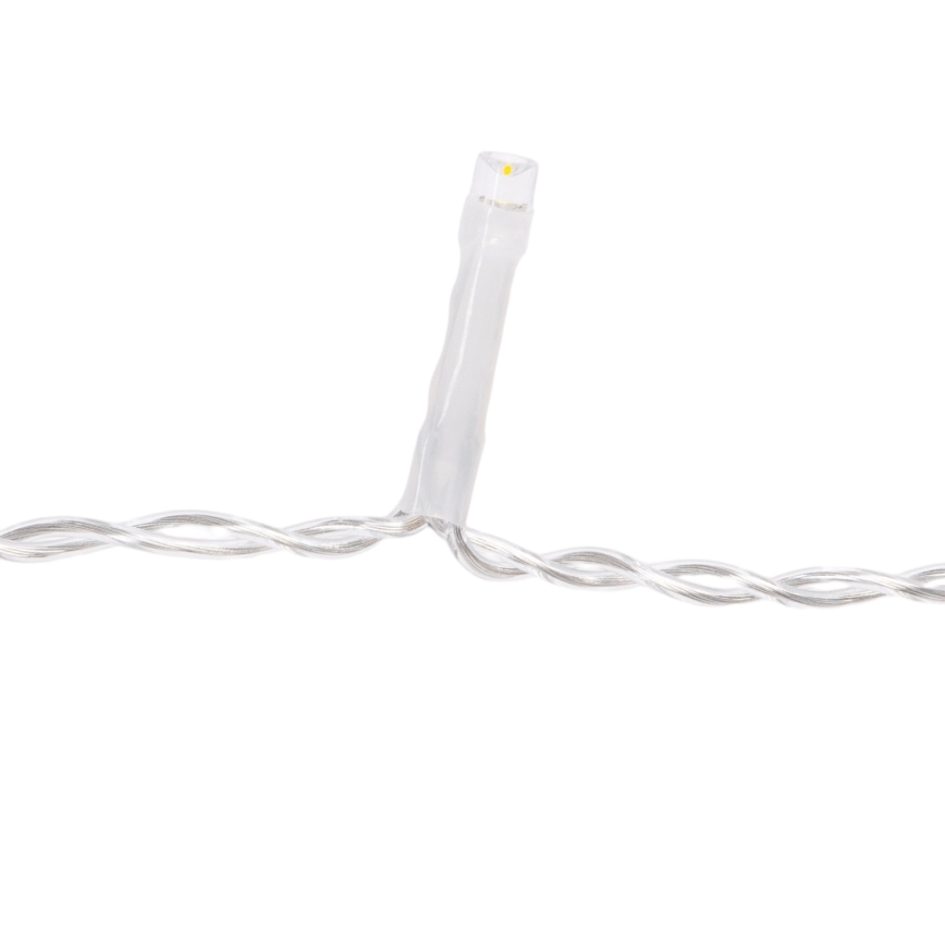 Aigostar - Catena luminosa LED natalizia da esterno 200 LED/8 funzioni 3xAA 13x0,6 m IP44 multicolore