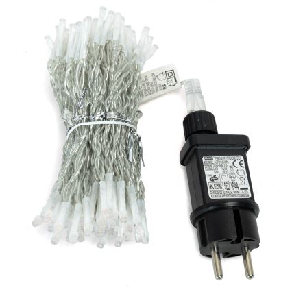 Aigostar - Catena luminosa LED per esterni 300 LED/8 funzioni 3x1m IP44 bianco caldo + telecomando