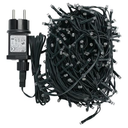 Aigostar - Catena luminosa LED per esterni 200 LED, 8 funzioni, 20 m, IP44, bianco freddo