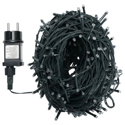 Aigostar - Catena luminosa LED per esterni 500 LED/8 funzioni, 53 m, IP44, bianco freddo