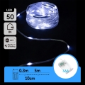 Aigostar - Catena luminosa LED per Natale 50xLED/3xAA 5,3m bianco freddo