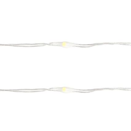 Aigostar - Catena luminosa LED per Natale 50xLED/3xAA 5,3m bianco freddo