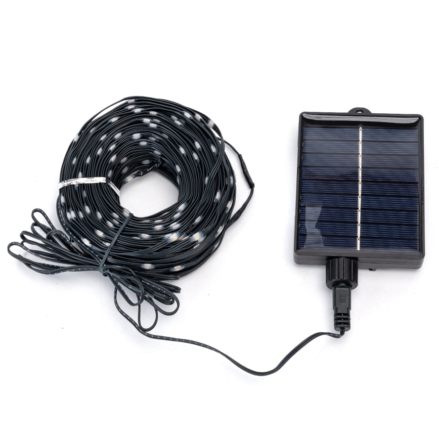 Aigostar - Catena luminosa LED solare natalizia 500xLED/8 funzioni 52m IP65 bianco freddo 1200 mAh
