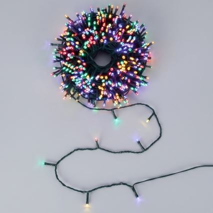 Aigostar - Catena luminosa solare natalizia a LED 500 LED/8 funzioni 52m IP65 multicolore 1200 mAh