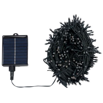 Aigostar - Catena luminosa solare natalizia a LED 500 LED/8 funzioni 52m IP65 multicolore 1200 mAh