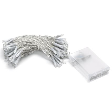 Aigostar - catena luminosa natalizia a LED 100xLED/3xAA 10,3m bianco freddo