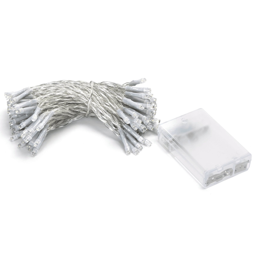 Aigostar - catena luminosa natalizia a LED 100xLED/3xAA 10,3m bianco freddo