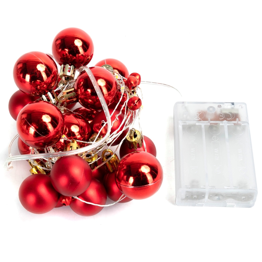 Aigostar - Catena luminosa natalizia a LED 20xLED/3xAA 2m bianco caldo