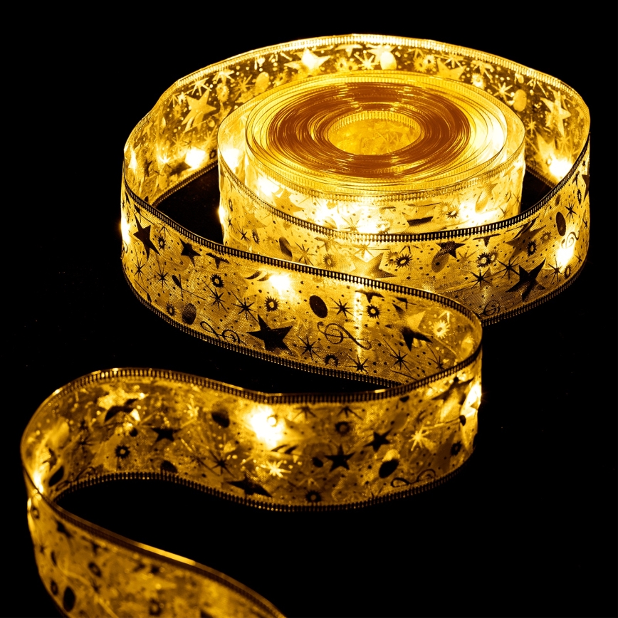 Aigostar - Catena luminosa natalizia a LED 50xLED/3xAA 5m bianco caldo dorata