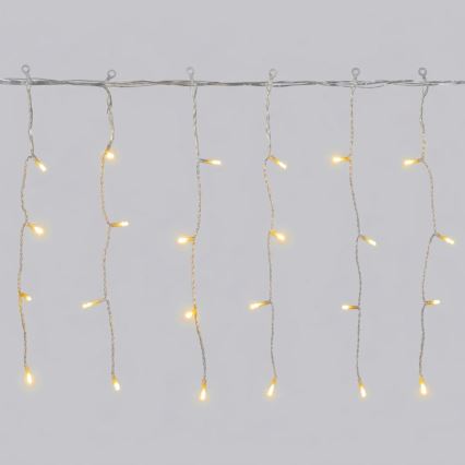 Aigostar - Catena luminosa natalizia a LED da esterno 100xLED/8 funzioni 8x0,4m IP44 bianco caldo
