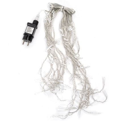 Aigostar - Catena luminosa natalizia a LED da esterno 100xLED/8 funzioni 8x0,4m IP44 bianco caldo