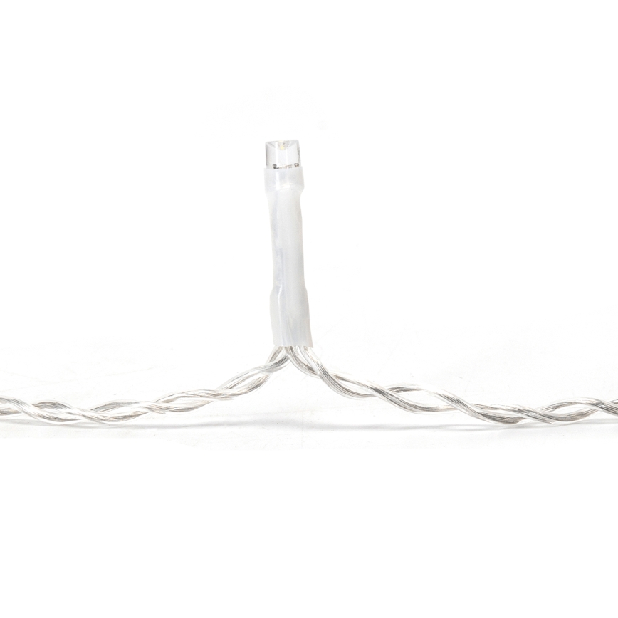 Aigostar - Catena luminosa natalizia a LED da esterno 100xLED/8 funzioni 8x0,4m IP44 bianco caldo