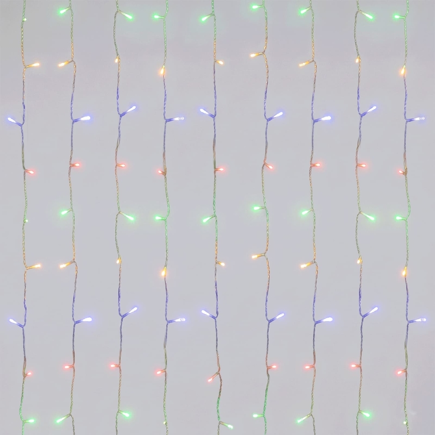 Aigostar - Catena luminosa natalizia a LED da esterno 192xLED/8 funzioni 4,5x1,2m IP44 multicolore