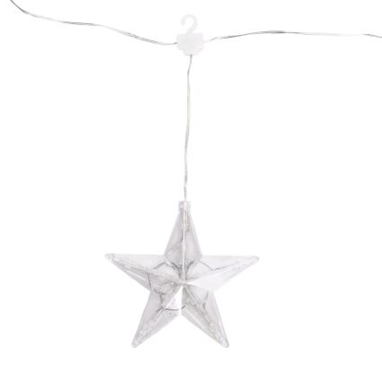Aigostar - LED Catena natalizia da esterno 70xLED 1,2x1m IP44 bianco freddo stelle