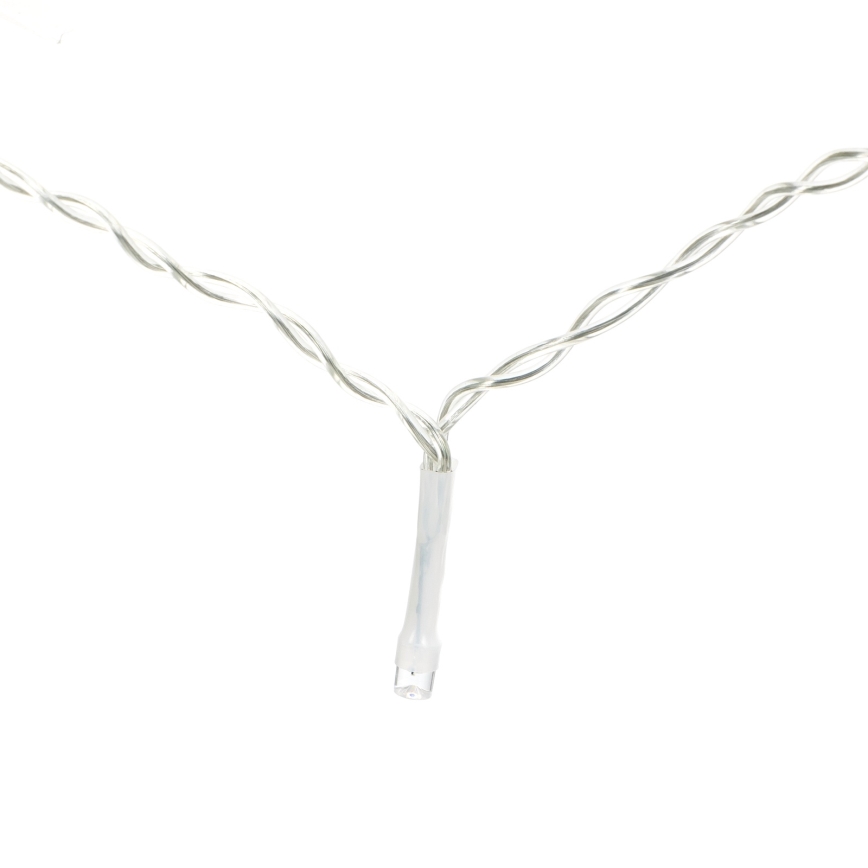 Aigostar - Catena luminosa LED da esterno 120xLED/8 funzioni 3x0,7m IP44 bianco freddo + telecomando