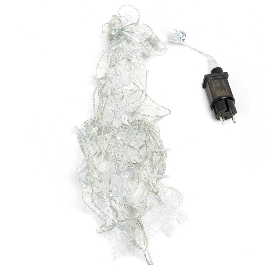 Aigostar - Catena luminosa LED da esterno 120xLED/8 funzioni 3x0,7m IP44 bianco freddo + telecomando