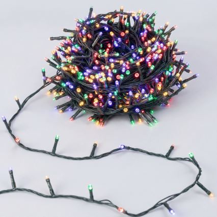 Aigostar - Catena luminosa natalizia a LED per esterni, 150 LED, 8 funzioni, 18 m, IP44, multicolore