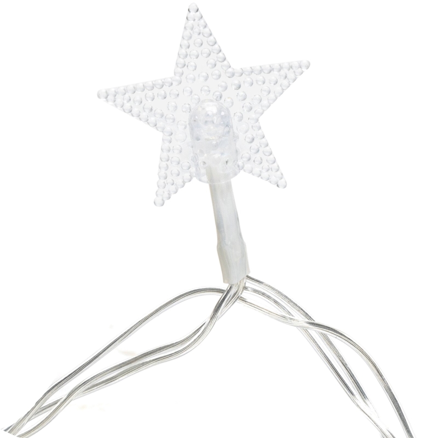 Aigostar - Catena luminosa natalizia a LED per esterni 50 LED/8 funzioni 8 m IP44 bianco caldo