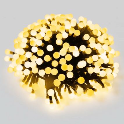 Aigostar - Catena luminosa natalizia a LED per esterni, 50 LED, 8 funzioni, 8 m, IP44, bianco caldo