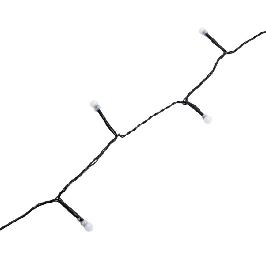 Aigostar - Catena luminosa natalizia a LED per esterni, 50 LED, 8 funzioni, 8 m, IP44, bianco caldo