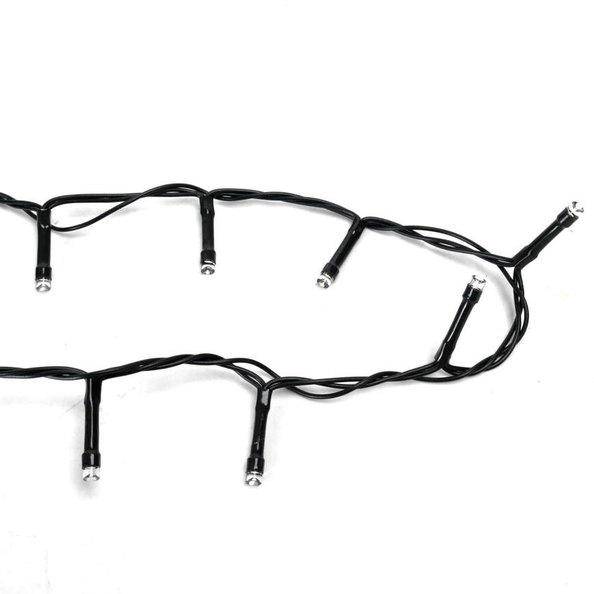 Aigostar - Catena luminosa natalizia LED per esterni 400 LED / 8 funzioni 4x AA 20,3 m IP44 multicolore