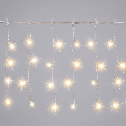 Aigostar - Catena luminosa natalizia da esterno a LED 200xLED 8x0,4m IP44 bianco caldo