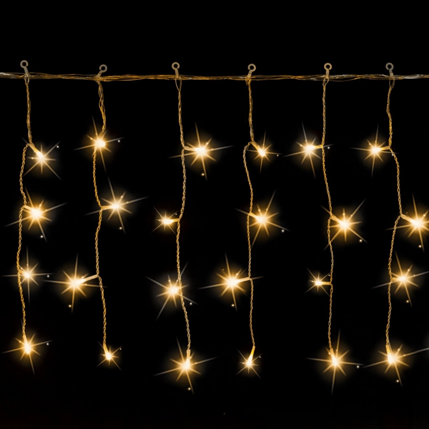 Aigostar - Catena luminosa natalizia da esterno a LED 200xLED 8x0,4m IP44 bianco caldo