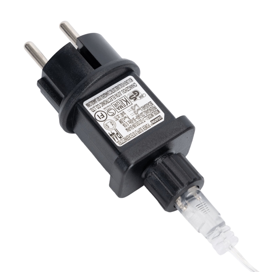 Aigostar - Catena luminosa natalizia da esterno a LED 200xLED 8x0,4m IP44 bianco caldo