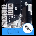 Aigostar - Catena luminosa natalizia da esterno LED 120xLED/8 funzioni 3x0,6m IP44 bianco freddo + telecomando