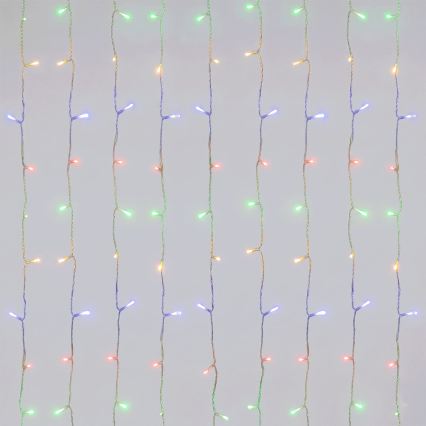 Aigostar - Catena luminosa natalizia LED da esterno 120 LED/8 funzioni 3,9x1,2m IP44 multicolore