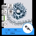 Aigostar - Catena luminosa natalizia LED da esterno 200 LED/8 funzioni 8 m IP44 bianco freddo