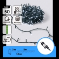 Aigostar - Catena luminosa natalizia LED da esterno 50 LED/8 funzioni 8 m IP44 bianco freddo