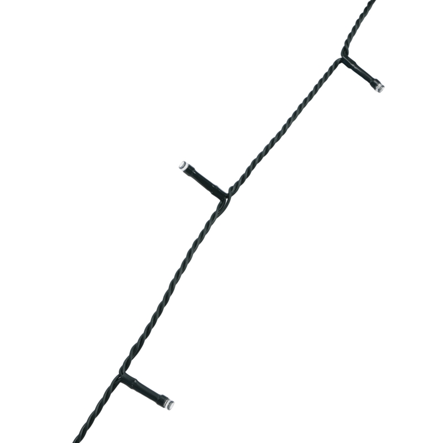 Aigostar - Catena luminosa natalizia LED da esterno 50 LED/8 funzioni 8 m IP44 bianco freddo