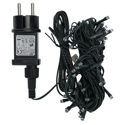 Aigostar - Catena luminosa natalizia LED da esterno 50 LED/8 funzioni 8 m IP44 bianco freddo