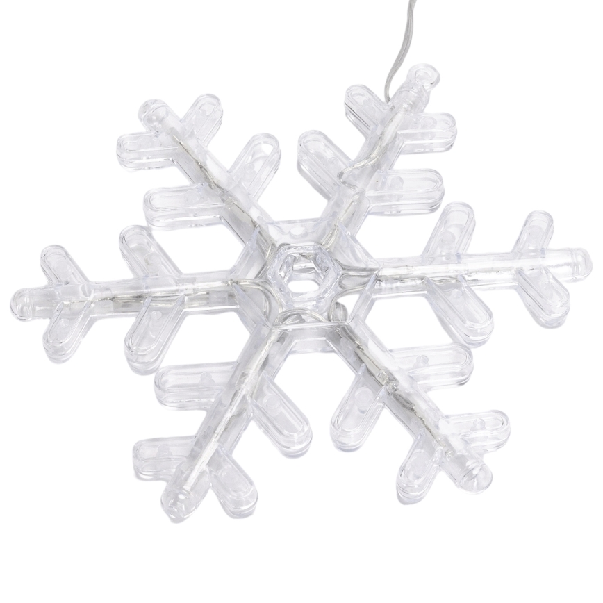 Aigostar - Catena luminosa natalizia LED da esterno 84xLED/8 funzioni 1,2x1m IP44 bianco caldo con fiocchi di neve
