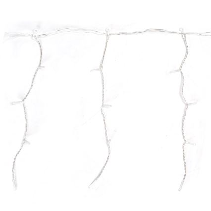 Aigostar - Catena luminosa natalizia LED per esterni 100 LED/8 funzioni 5x0,4m IP44 bianco freddo