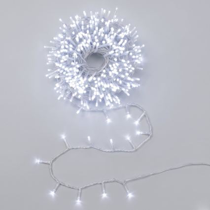 Aigostar - Catena luminosa natalizia LED per esterni 2000xLED/8 funzioni 103m IP44 bianco freddo