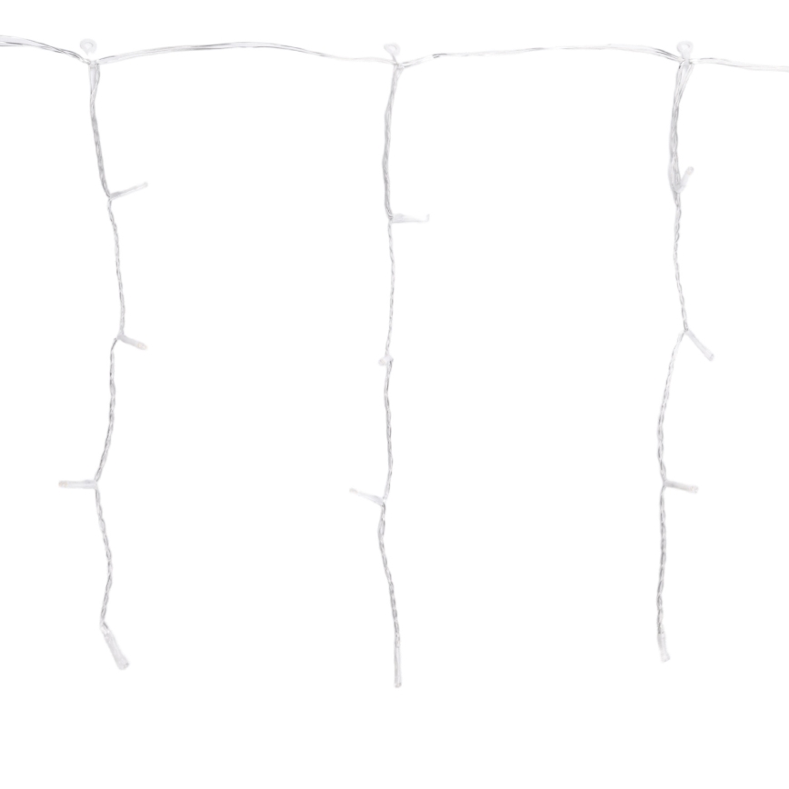 Aigostar - Catena luminosa natalizia LED per esterni 200xLED/3,6W/230V/8 modalità 10x0,4m IP44 bianco freddo