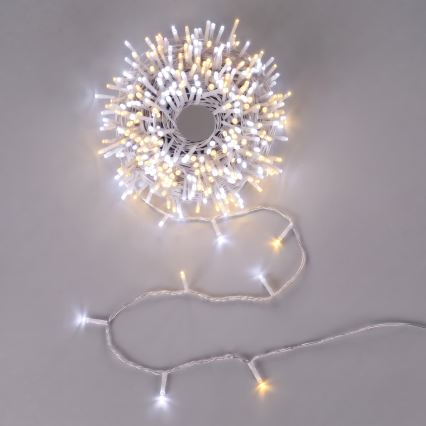 Aigostar - LED Catena luminosa natalizia da esterno 200xLED/8 funzioni 23m IP44 bianco caldo/bianco freddo