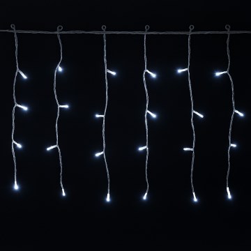 Aigostar - Catena luminosa natalizia LED per esterni 300xLED/6W/230V/8 funzioni 15x0,4m IP44 bianco freddo