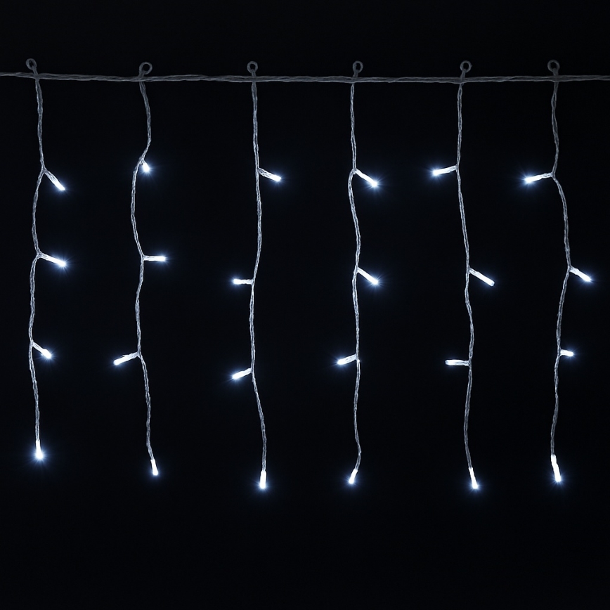 Aigostar - Catena luminosa natalizia LED per esterni 300xLED/6W/230V/8 funzioni 15x0,4m IP44 bianco freddo