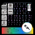 Aigostar - Catena luminosa natalizia LED RGBY per esterni 300xLED/8 funzioni 3x1m IP44 + telecomando