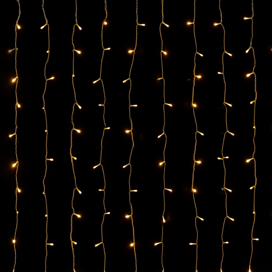 Aigostar - Catena luminosa natalizia a LED per esterni 558xLED 3x1,8m IP44 bianco caldo