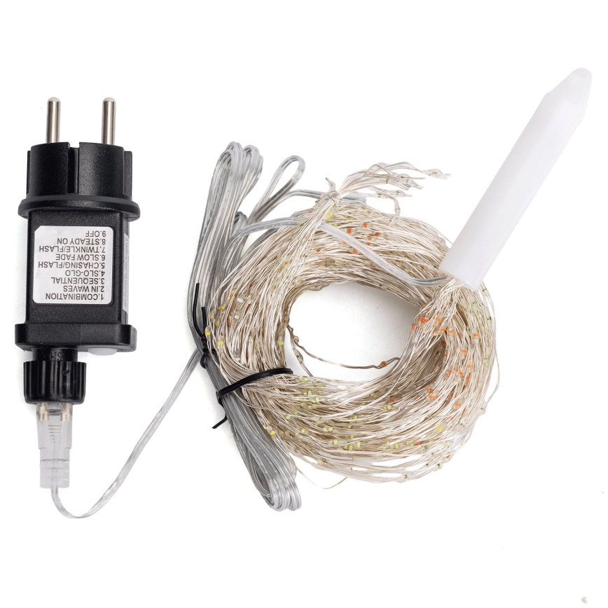 Aigostar - Catena luminosa natalizia per esterni 900xLED/8 funzioni 6m IP44 multicolore
