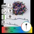 Aigostar - Catena luminosa natalizia solare a LED 200 LED/8 funzioni, 22 m, IP65, multicolore, 800 mAh