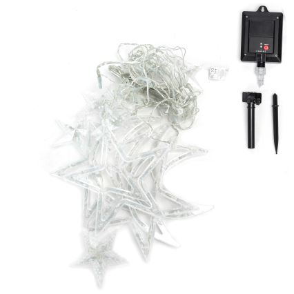 Aigostar - Catena luminosa solare a LED per Natale 120xLED/8 funzioni 3x0,6 m 500 mAh IP65 multicolore