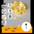 Aigostar - Catena luminosa solare a LED 200xLED/8 funzioni 22 m IP65 bianco caldo 800 mAh