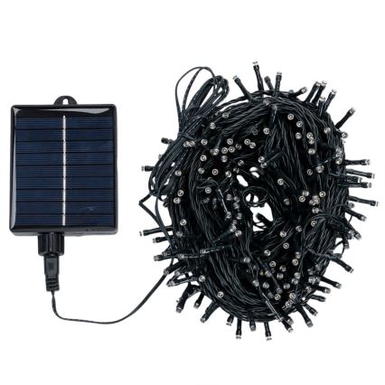 Aigostar - LED catena luminosa solare per Natale 300xLED/8 funzioni 32m IP65 bianco freddo 1200 mAh